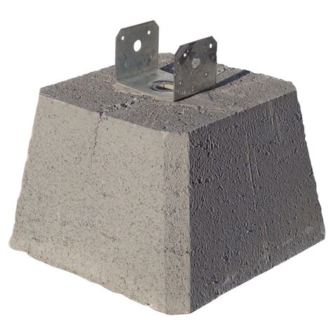 concrete pier block with metal bracket pro build|concrete piers for 4x4 post.